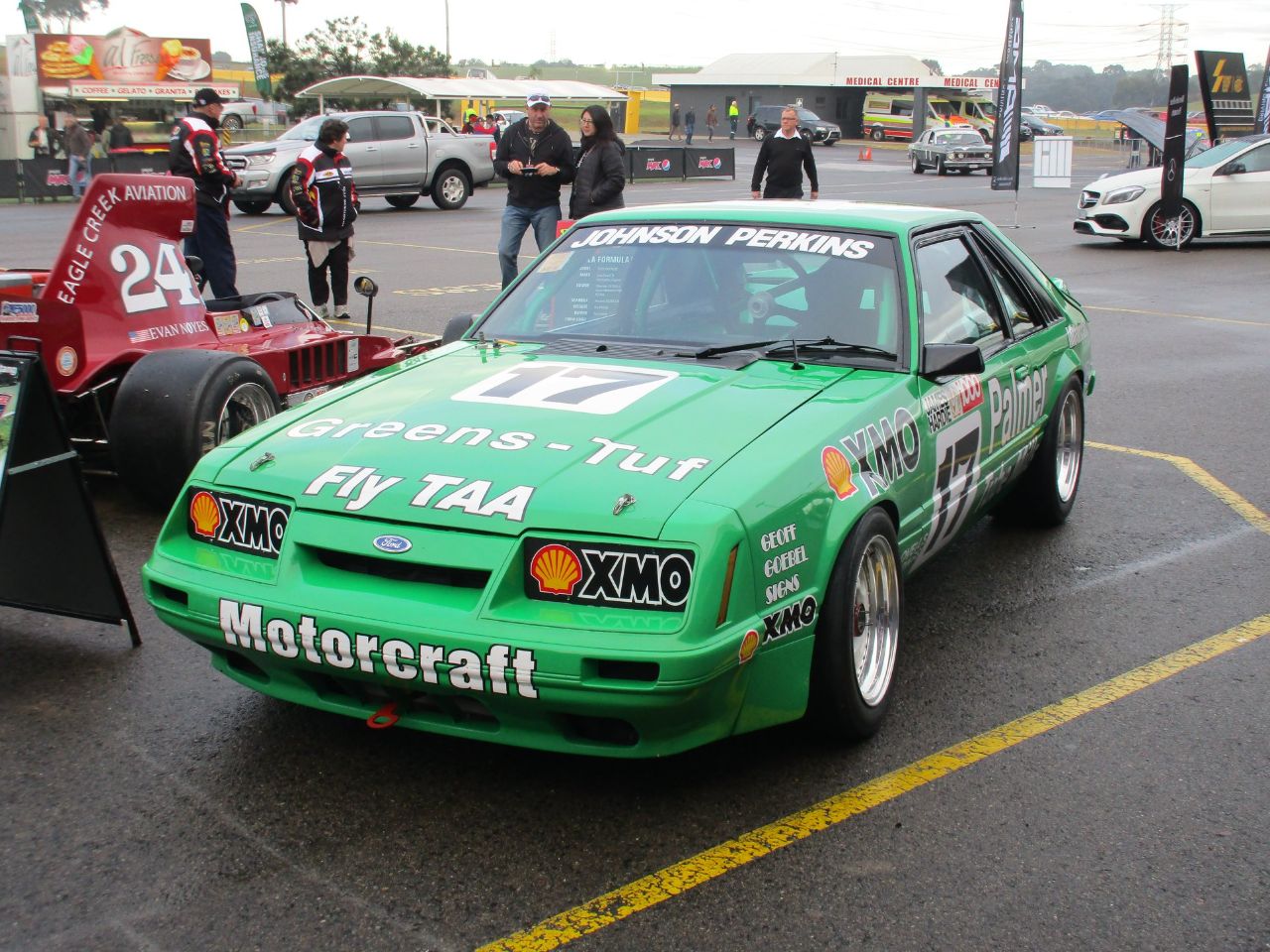 DJR 17 Greens Tuff Mustang raced in 1980s